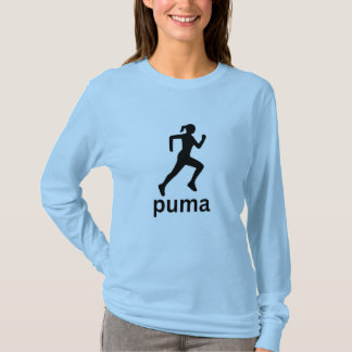 Blauw dames T-shirt in sportieve stijl