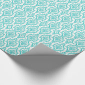 blauw dampvlekpapier cadeaupapier (Hoek)