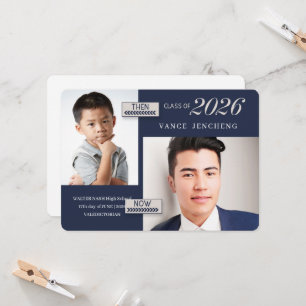 Blauw Dan en nu 2 Foto 2023 Afstuderen Kaart