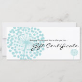 Blauw Dandelion Flower Cadeatontwerp 4 (Achterkant)