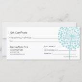 Blauw Dandelion Flower Cadeatontwerp 4 (Voorkant)