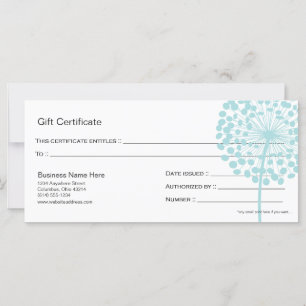 Blauw Dandelion Flower Cadeatontwerp 4