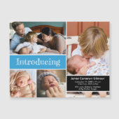 Blauw Dank Je Tweede baby Foto's Introduceren (Voorkant)