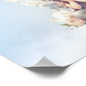 Blauw Dank u Kind Gebed Poster (Hoek)