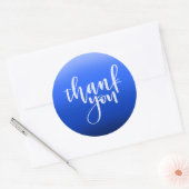 Blauw Dank u Sticker (Envelop)