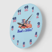 Blauw "Dank u voor de grote klok" Klok (Hoek)