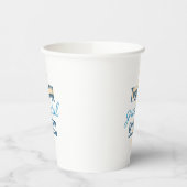 Blauw Dankbaar Erkentelijk Gezegend Papieren Bekers (Links)