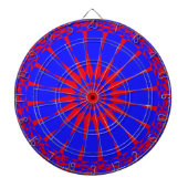 Blauw dartboard |1owlartist dartbord (Voorkant)