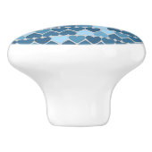 Blauw dat ik van je hou! keramische knop (Zijkant)