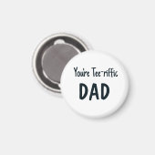 Blauw dat je t-shirt-riffische pap-tekst bent magneet (Voorkant / Achterkant)