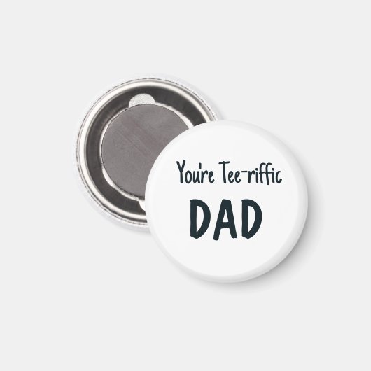 Blauw dat je t-shirt-riffische pap-tekst bent magneet (Voorkant / Achterkant)