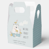 Blauw dat we kunnen wachten op Beer vogelpest Baby Bedankdoosjes (Geopend)