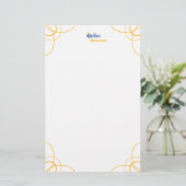 Blauw De Koningin Stationery Briefpapier (Staand voorkant)