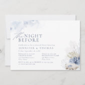 Blauw de nacht voor het strand van de koralen en d kaart (Voorkant)