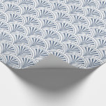 Blauw Deco ventilatorpatroon Cadeaupapier<br><div class="desc">Een medium blauw deco ventilatorpatroon voor mooie pakketten die geschikt zijn voor verschillende gelegenheden.</div>