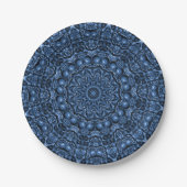 Blauw decoratief Bord (Voorkant)