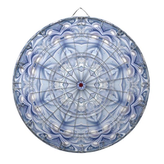 Blauw decoratief dartbord (Voorkant)