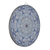 Blauw decoratief dartbord (Voorkant Links)