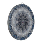 Blauw decoratief dartbord (Voorkant Links)