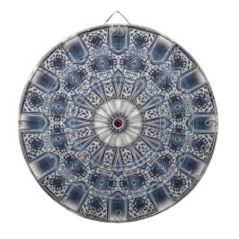 Blauw decoratief dartbord