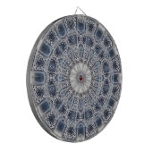 Blauw decoratief dartbord (Voorkant Links)
