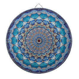 Blauw decoratief dartbord