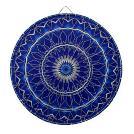 Blauw decoratief dartbord