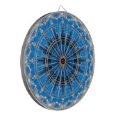 Blauw decoratief dartbord (Voorkant Links)