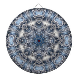 Blauw decoratief dartbord