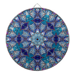 Blauw decoratief dartbord