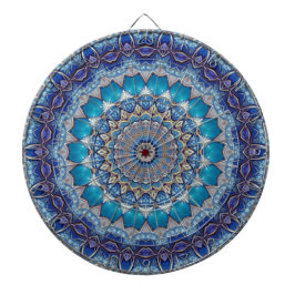 Blauw decoratief dartbord