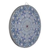 Blauw decoratief dartbord (Voorkant Links)