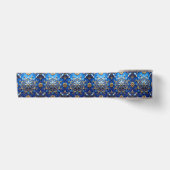 Blauw decoratief feest lint van satijn (Voorkant)