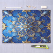 Blauw decoratief feestelijk tissuepapier (Craft)