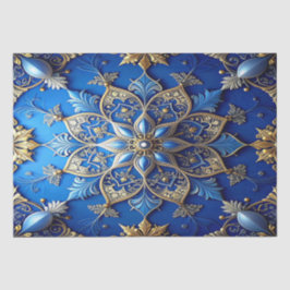 Blauw decoratief feestelijk tissuepapier