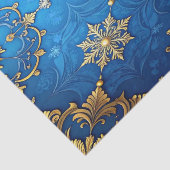 Blauw decoratief feestelijk tissuepapier (Detail)