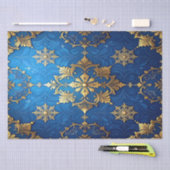 Blauw decoratief feestelijk tissuepapier (Craft)
