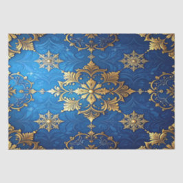Blauw decoratief feestelijk tissuepapier