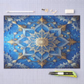 Blauw decoratief feestelijk tissuepapier (Craft)