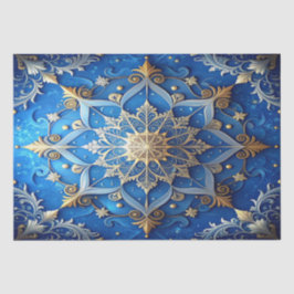 Blauw decoratief feestelijk tissuepapier