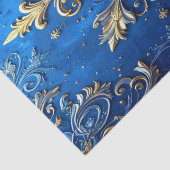 Blauw decoratief feestelijk tissuepapier (Detail)