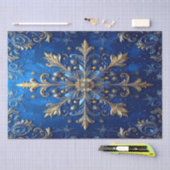 Blauw decoratief feestelijk tissuepapier (Craft)