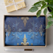 Blauw decoratief feestelijk tissuepapier (Geschenk)