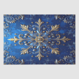 Blauw decoratief feestelijk tissuepapier