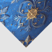 Blauw decoratief feestelijk tissuepapier (Detail)