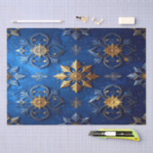 Blauw decoratief feestelijk tissuepapier (Craft)