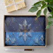 Blauw decoratief feestelijk tissuepapier (Geschenk)