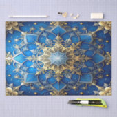 Blauw decoratief feestelijk tissuepapier (Craft)