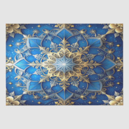 Blauw decoratief feestelijk tissuepapier