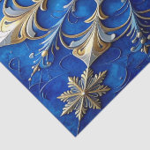 Blauw decoratief feestelijk tissuepapier (Detail)